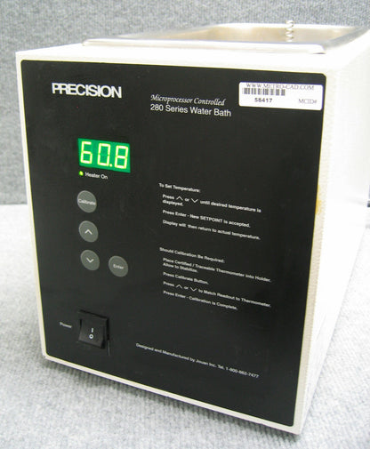 BAÑO DE AGUA CALENTADO PRECISION MDL 282 / CAT NO 51220048 SIN TAPA