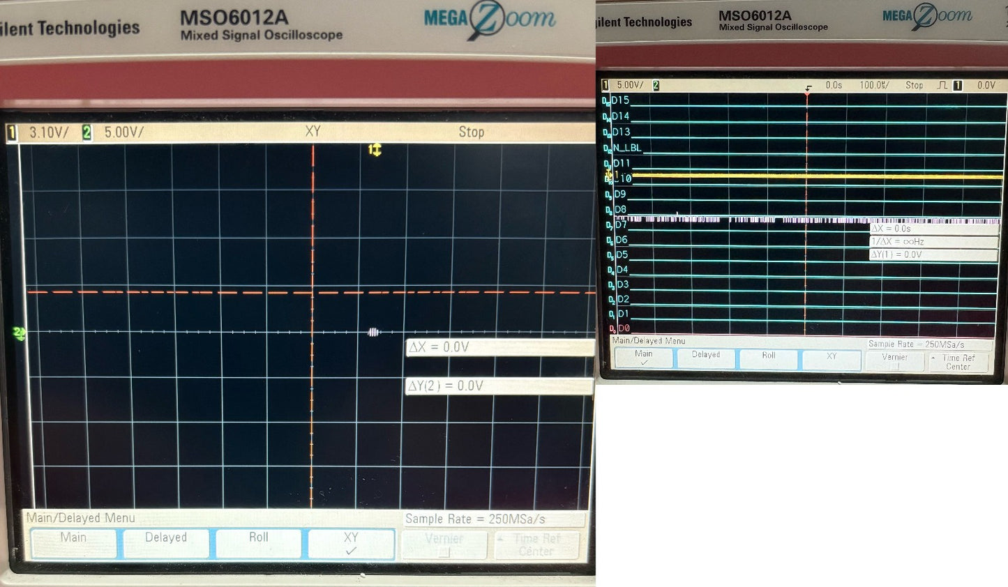 AGILENT MSO6012A MIXED SIGNAL OSCILLOSCOPE 2+16 CH 100MHZ / FOR PARTS/REPAIR