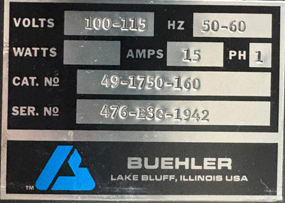 BUEHLER ECOMET 3 VARIABLE SPEED GRINDER-POLISHER CAT # 49-1750-160 -PARTS/REPAIR