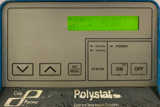 COLE-PARMER POLYSTAT 12101-10 HEATED BATH RE-CIRCULATOR - FOR PARTS/REPAIR