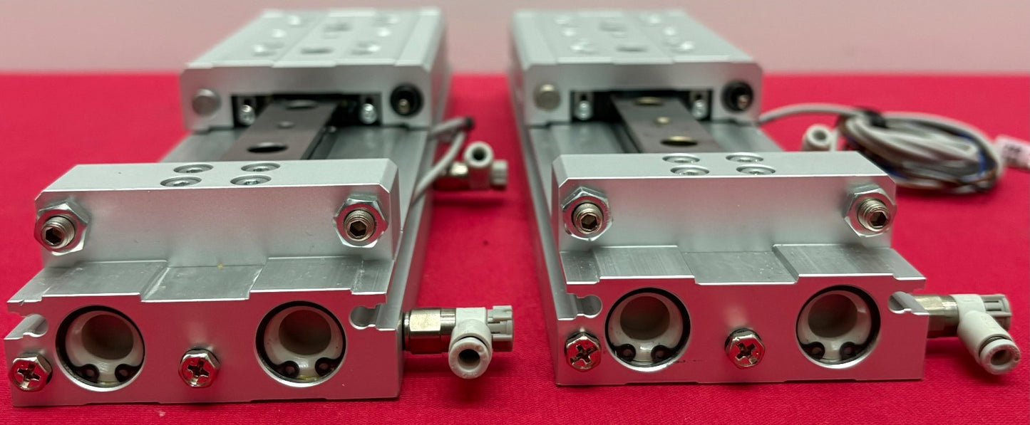 SMC MXW16-100B 2C1-83A LONG STROKE DOUBLE ACTING AIR LINEAR SLIDE - 1 LOT QTY 2