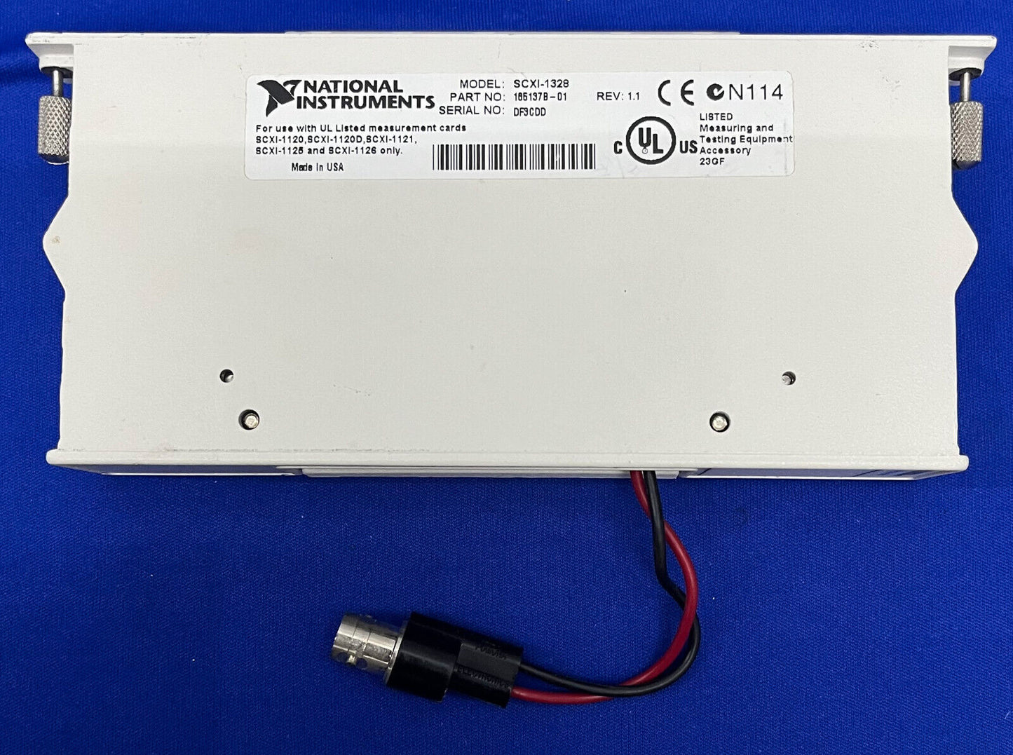 Bornier thermique ISO NI NATIONAL INSTRUMENTS SCXI-1328 PARTIE 185137B-01 