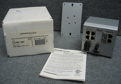 CONTEMPORARY CONTROLS CRTLINK EICP8M-100T 8-POORTS BEHEERDE COMPACTE SWITCH