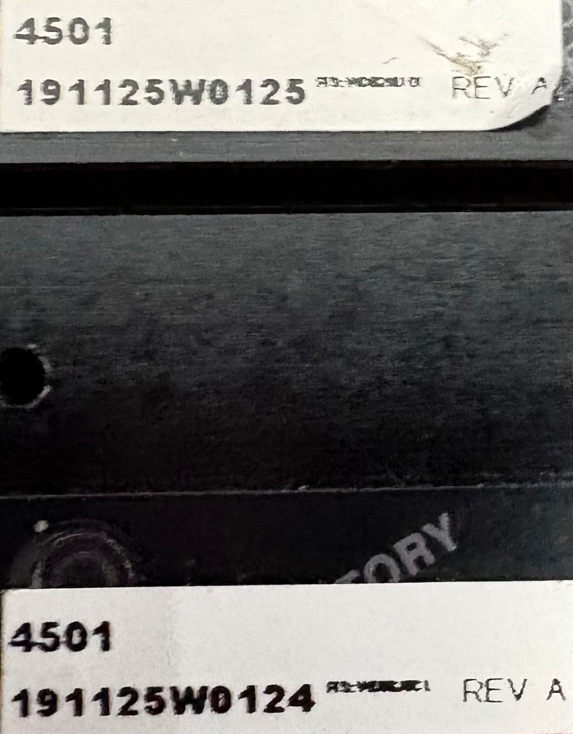 PARKER 4501 LINEAR BALL BEARING TABLE SLIDE TABLE 1” TRAVEL 4501 REV A - QTY 2