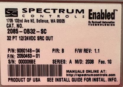 SPECTRUM CONTROLS 2085-OB32-SC 32-CHANNEL 2085 MICRO800 EXPANSION I/O - QTY 2