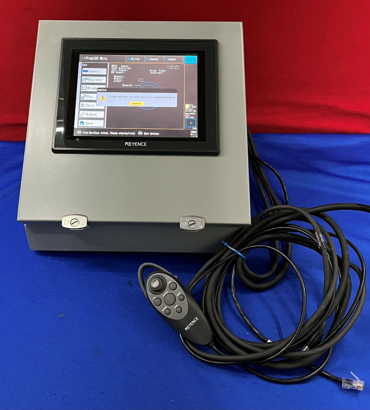 Keyence-Gehäuse mit CA-MP81 LCD-Farbdisplay CV-3502 CA-U3