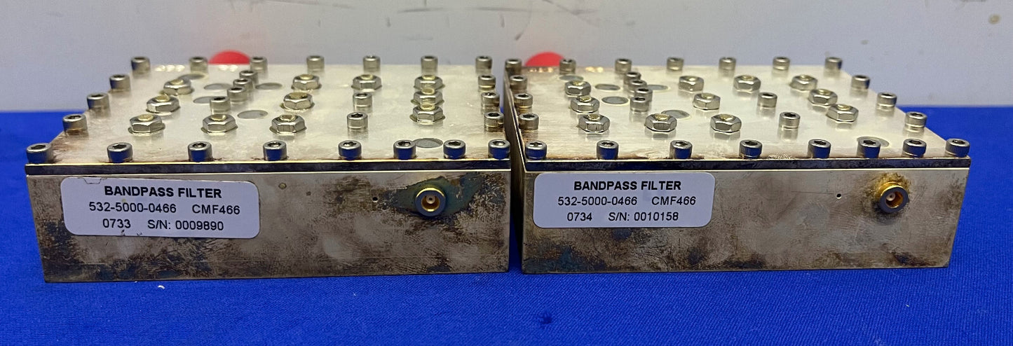 RF バンドパス フィルター 466 R6 1.5GHz CMT 532-5000-0466 CMF466 0702 - 1 ロット数量 2