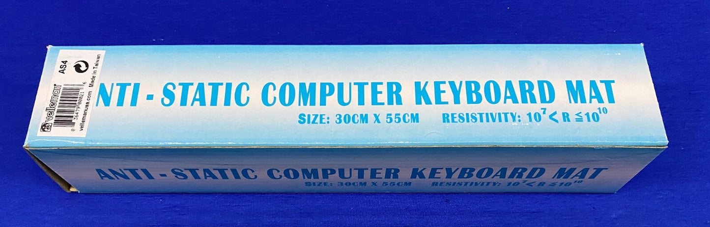 TAPPETINO PER TASTIERA PER COMPUTER ANTISTATICO VELLEMAN® AS4 CON CAVO DI TERRA