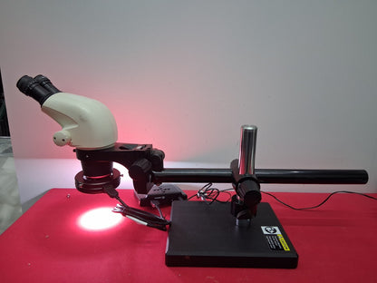 LEICA S6E STEREO ZOOM 6.3- 40X MAGNIFICATION BOOM STAND LED RING LIGHT