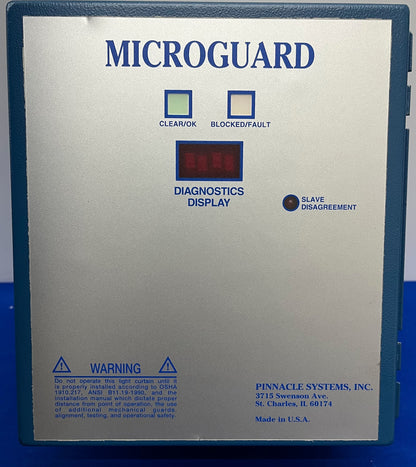 PINNACLE SAFETY LIGHT CURTAIN CONTROL BOX MG-28-0F-20 EMITTER & RECEIVER - PARTS