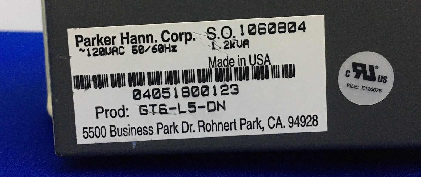 PARKER GT6 / GT6-L5-DN / GT6L5DN SCHRITTANTRIEB 120VAC 50/60HZ