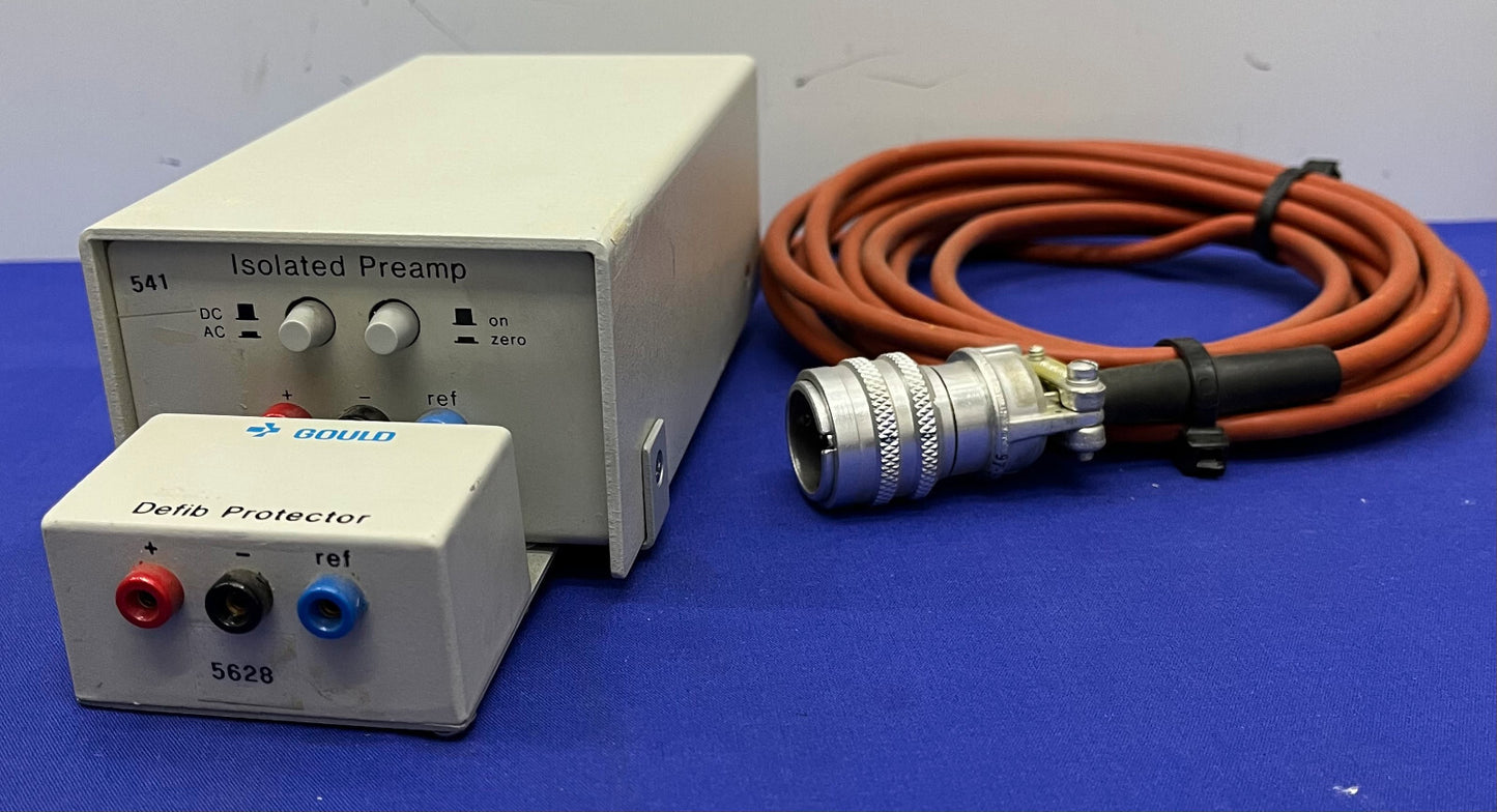 PREAMPLIFICATORE ISOLATO GOULD INSTRUMENTS 18-5407-58 CON PROTETTORE DEFIB 11-G5407-59