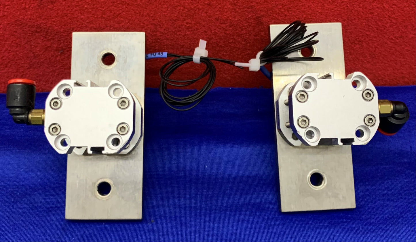 2er-Set SMC NCQ7B075-075S pneumatischer Luftantriebszylinder mit Keyence FU-48