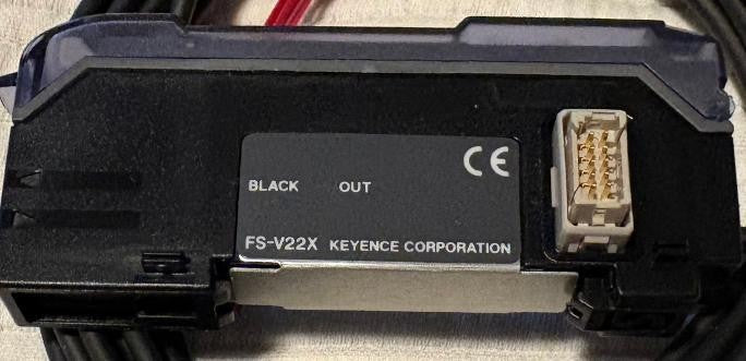 KEYENCE FS-V22X DUAL DIGITAL FIBER SENSOR EXPANSION UNIT: INFRARED LED