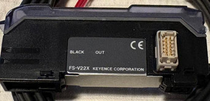 KEYENCE FS-V22X DUAL DIGITAL FIBER SENSOR EXPANSION UNIT: INFRARED LED