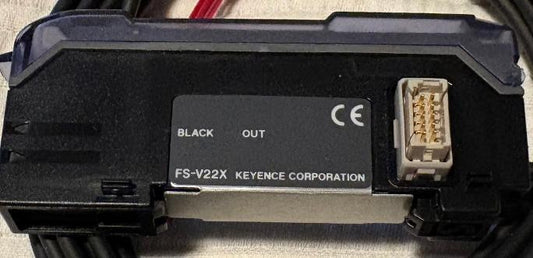 KEYENCE FS-V22X DUAL DIGITAL FIBER SENSOR EXPANSION UNIT: INFRARED LED