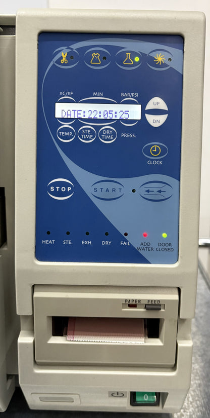 TUTTNAUER AUTOCLAVE STEAM STERILIZER W/ PRINTER 2340E NB 165828