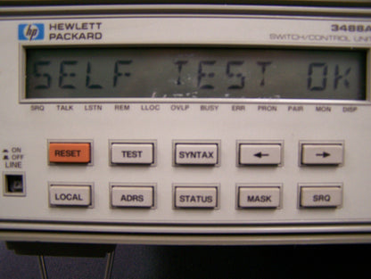 HP 3488A SCHAKELAAR / CONTROLE-EENHEID - VOOR ONDERDELEN OF REPARATIE - ALLEEN GETEST OM IN TE SCHAKELEN