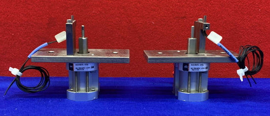 Lot of 2 SMC NCQ7B075-075S Pneumatic Air Actuator Cylinder w/ Keyence FU-48