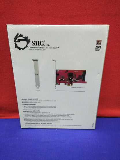 SIIG SATA II PCIE RAID AGREGAR VELOCIDAD DE CONECTIVIDAD SERIAL ATA II 