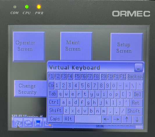 ORMEC MMI-8056 オペレータ インターフェイス カラー ディスプレイ タッチ スクリーン (エンクロージャ付き)