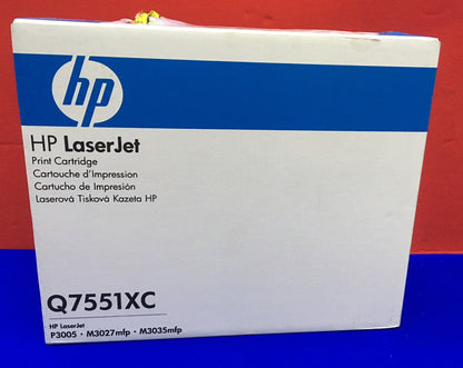 CARTOUCHE D'IMPRESSION LASERJET HP / HEWLETT-PACKARD Q7551XC / Q7551-00905