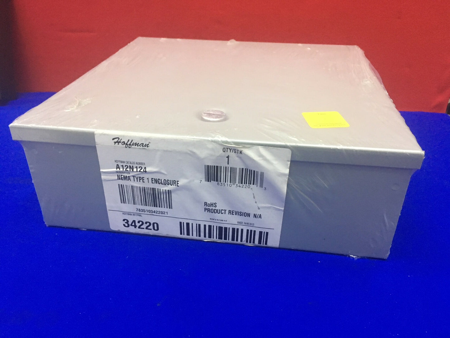 HOFFMAN DOOS 12"x12"x4" A12N124 / 34220 NEMA TYPE 1 BEHUIZING / DOOS