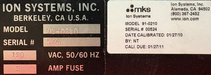 MKS 91-0210 / 210 CHARGED PLATE MONITOR - SUPPLY BOARD DAMAGED - PARTS/REPAIR