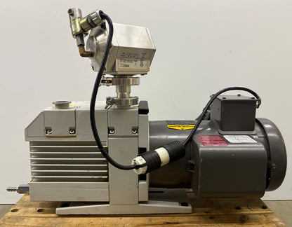 LEYBOLD TRIVAC D16B ROTARY VANE VACUUM PUMP 898698 & BALDOR MOTOR - PARTS/REPAIR