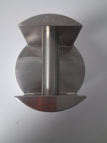 RICE LAKE WEIGHING SYSTEMS SN S46-016 10KG WEIGHT WITH CASE CLASS 3 7.84G/CM3