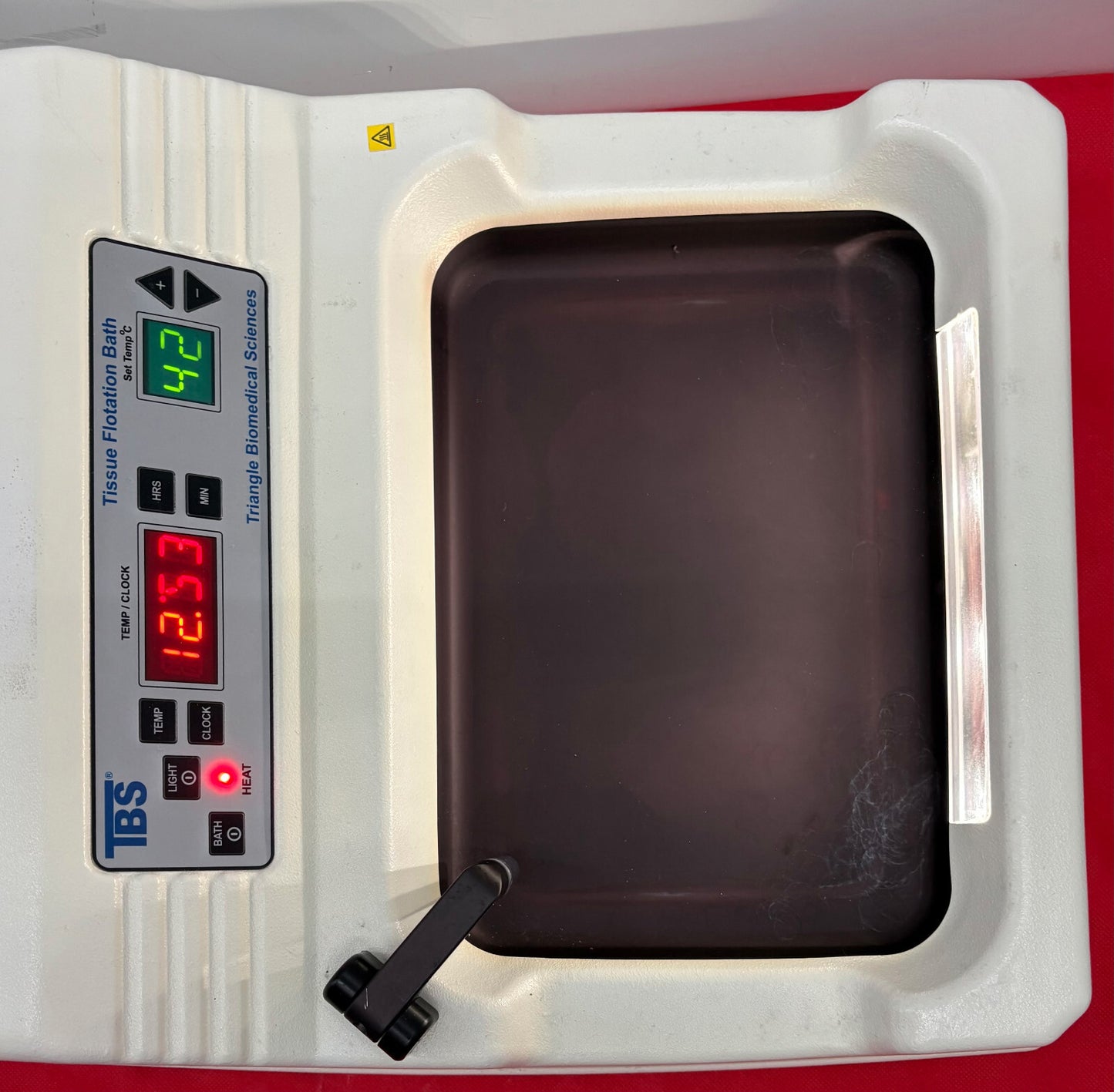 TBS TRIANGLE BIOMEDICAL SCIENCES TFB-L TISSUE FLOTATION BATH w/LIGHT - FOR PARTS