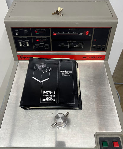 VARIAN AUTO-TEST 947 HELIUM MASSA SPECTROMETER LEKDETECTOR - VOOR ONDERDELEN/REPARATIE H2 