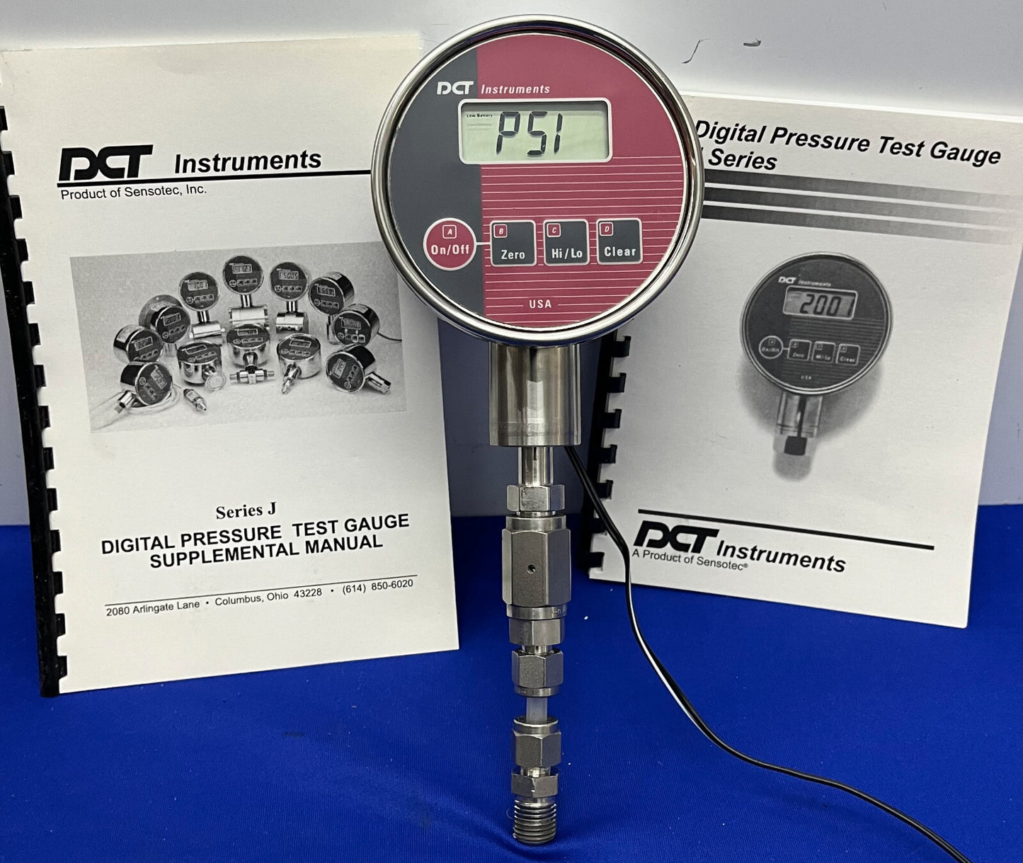 DCT INSTRUMENTS DIGITALES DRUCKMESSGERÄT PSIG 0-1000 JVT1KGT-V JV-SERIE