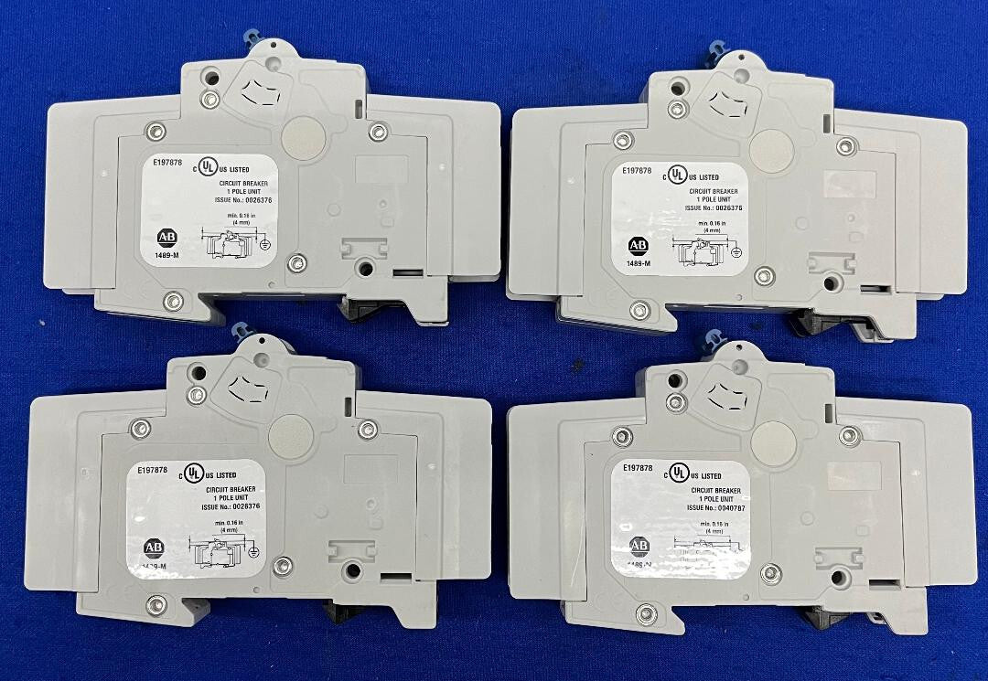AB ALLEN BRADLEY 1489-MD 2A MINIATURE CIRCUIT BREAKER LOTTO DI 4