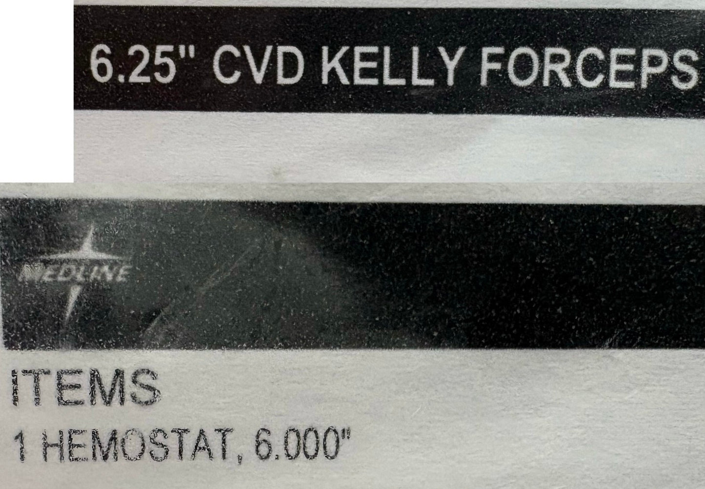 MEDLINE 6.25” CVD KELLY FORCEPS CURVED DATE 6-30-2024 1 HEMOSTAT 6.000”