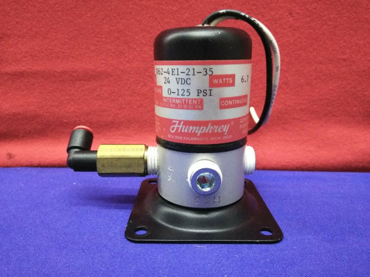 HUMPHREY 062-4E1-21-35 GENERAL PURPOSE VALVE 24 VDC 0-125 PSI 6.7 WATTS