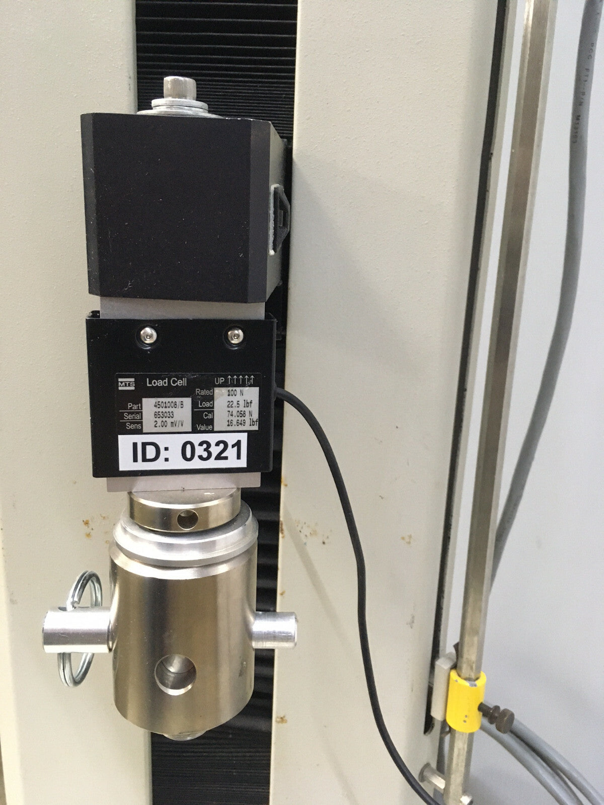 PARTS/REPAIR - MTS QTEST/1L QTEST 1L TEST FRAME 110 VAC 8 AMPS PULL TEST SYSTEM