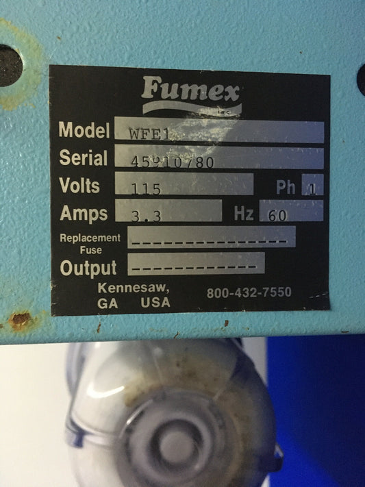 Número de serie 45910780 de Weller Fumex WFE1