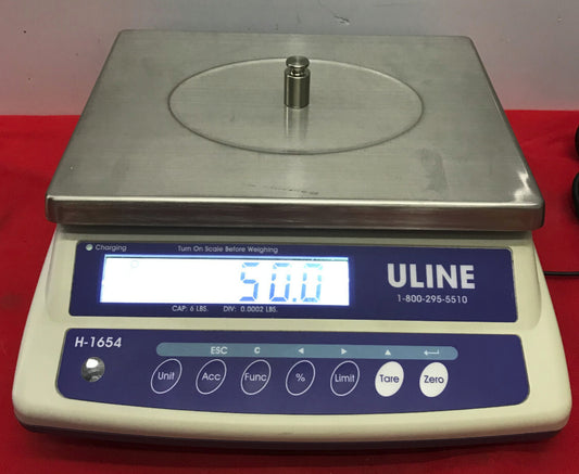 Uline H-1654 DIGITAL SCALE EASY-COUNT SCALE 6 LBS X .002 LB COUNTING SCALE