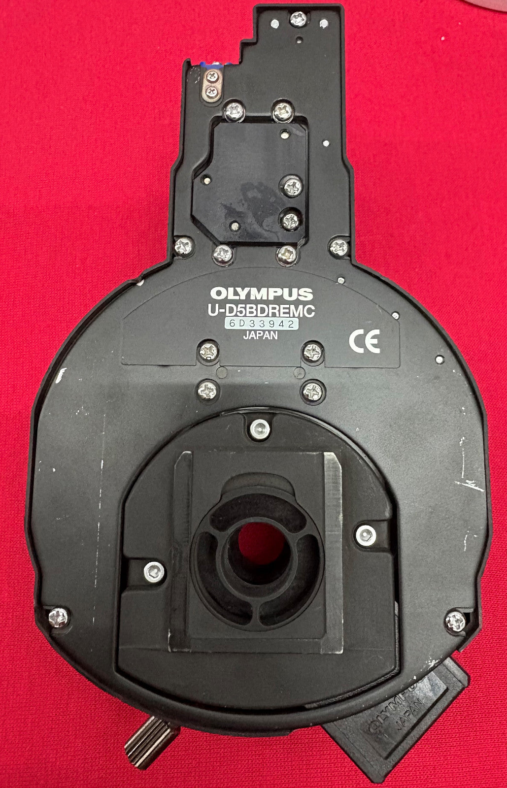 OLYMPUS U-D5BDREMC 5 POSITION MOTORIZED MICROSCOPE OBJECTIVE TURRET PARTS/REPAIR