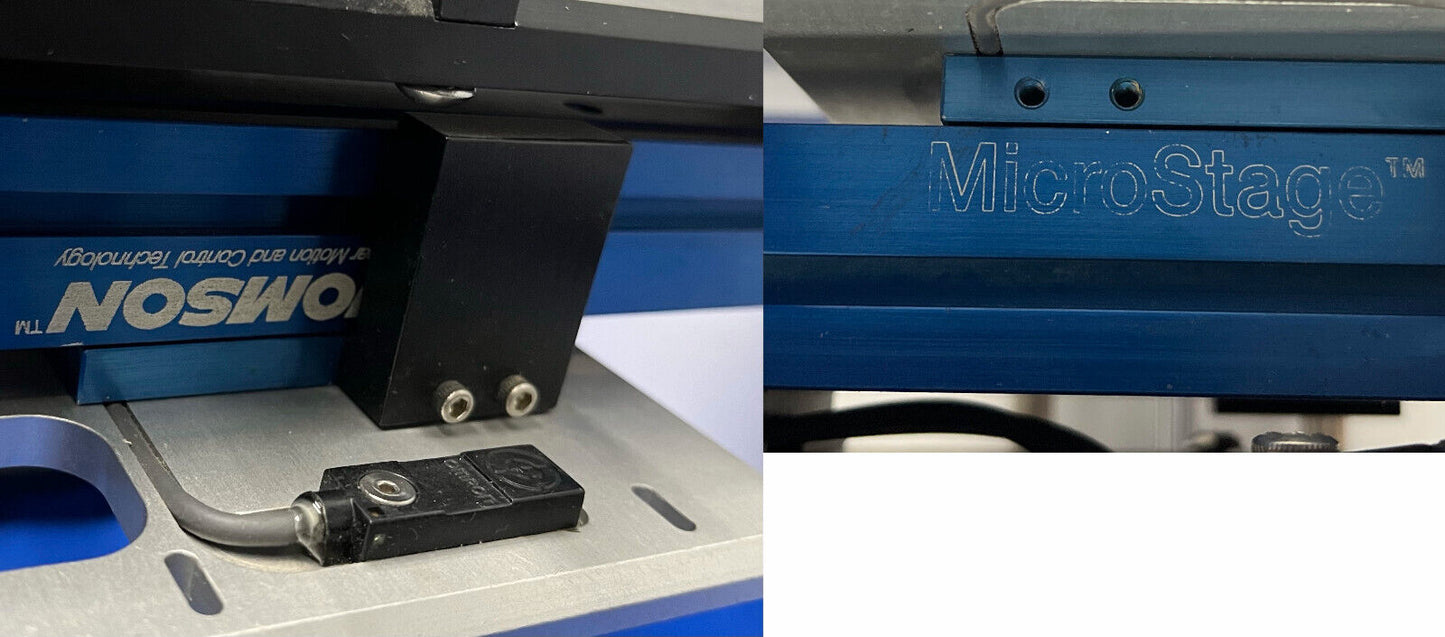 DISPOSITIVO PERSONALIZADO CON ACCIONAMIENTO POR TORNILLO THOMSON MICROSTAGE MS33LEBL400, ROBOHAND DLT-10-BB-2