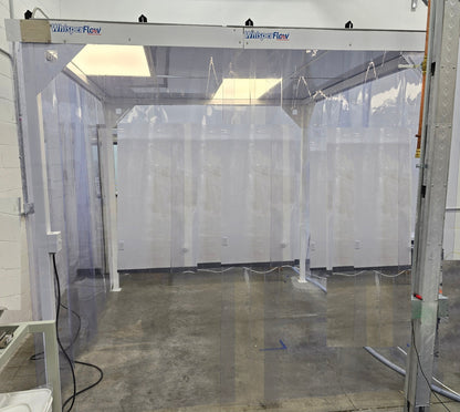 TERRA UNIVERSAL 6600-66-VL-0808 SOFTWALL MODULAR CLEANROOM. 8' W X 8' D X 8' H.
