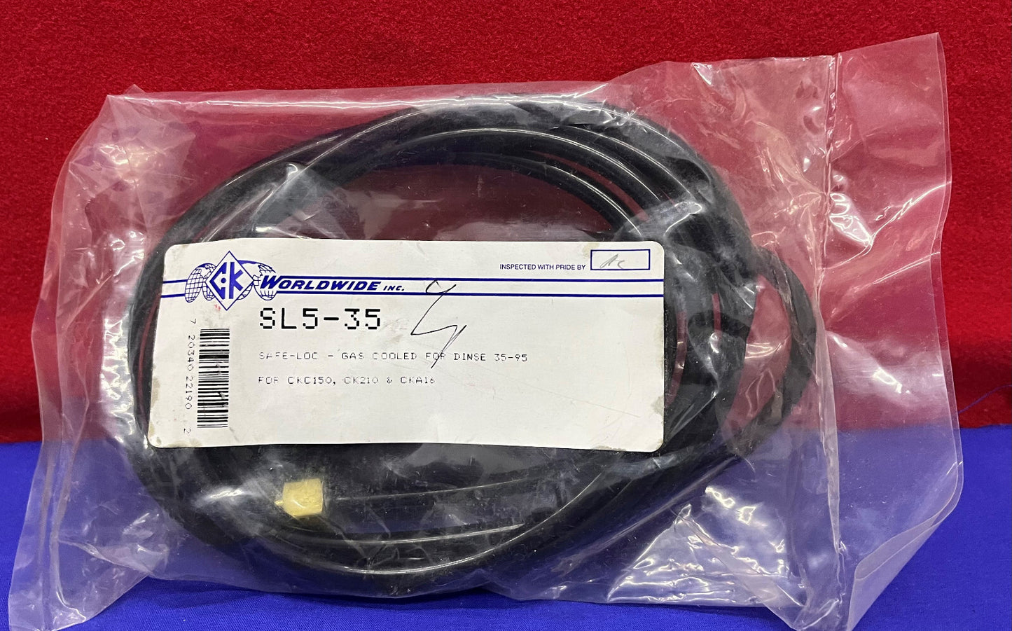 CK Worldwide Safe-Loc SL5-35 raffreddato a gas WELD per Dinse 35-95 CKC150 CK150,CKA16