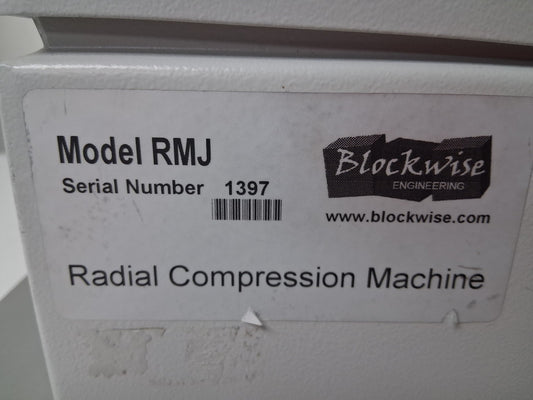 Blockwise Engineering RMJ Radial Compression Machine Crimper ITEM IS USED TESTED
