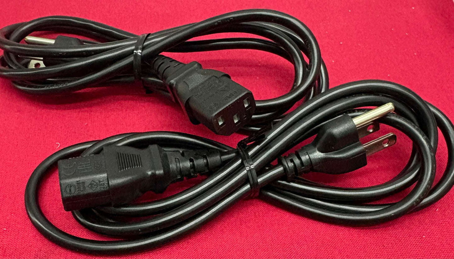 Lot of 10 2G01111451 3 PRONGED AC POWER ADAPTER CORD CABLE NEW NEMA 5-15P