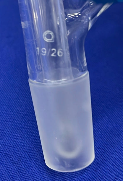 QUICKFIT ™ 250 ml DE250/33 DRUCKAUSGLEICHSTRICHTER MIT ZUSÄTZLICHEM GLASROHR 