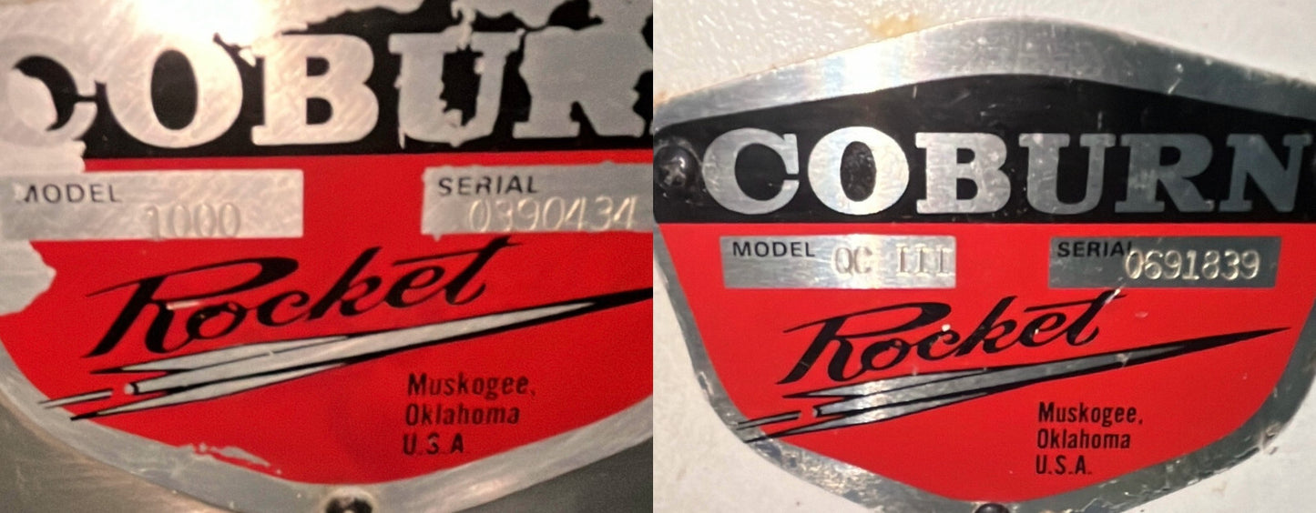 VINTAGE COBURN ROCKET LTI CLEAN'n'COAT 1000 &amp; QUICK CURE III QCIII PIÈCES/RÉPARATION 