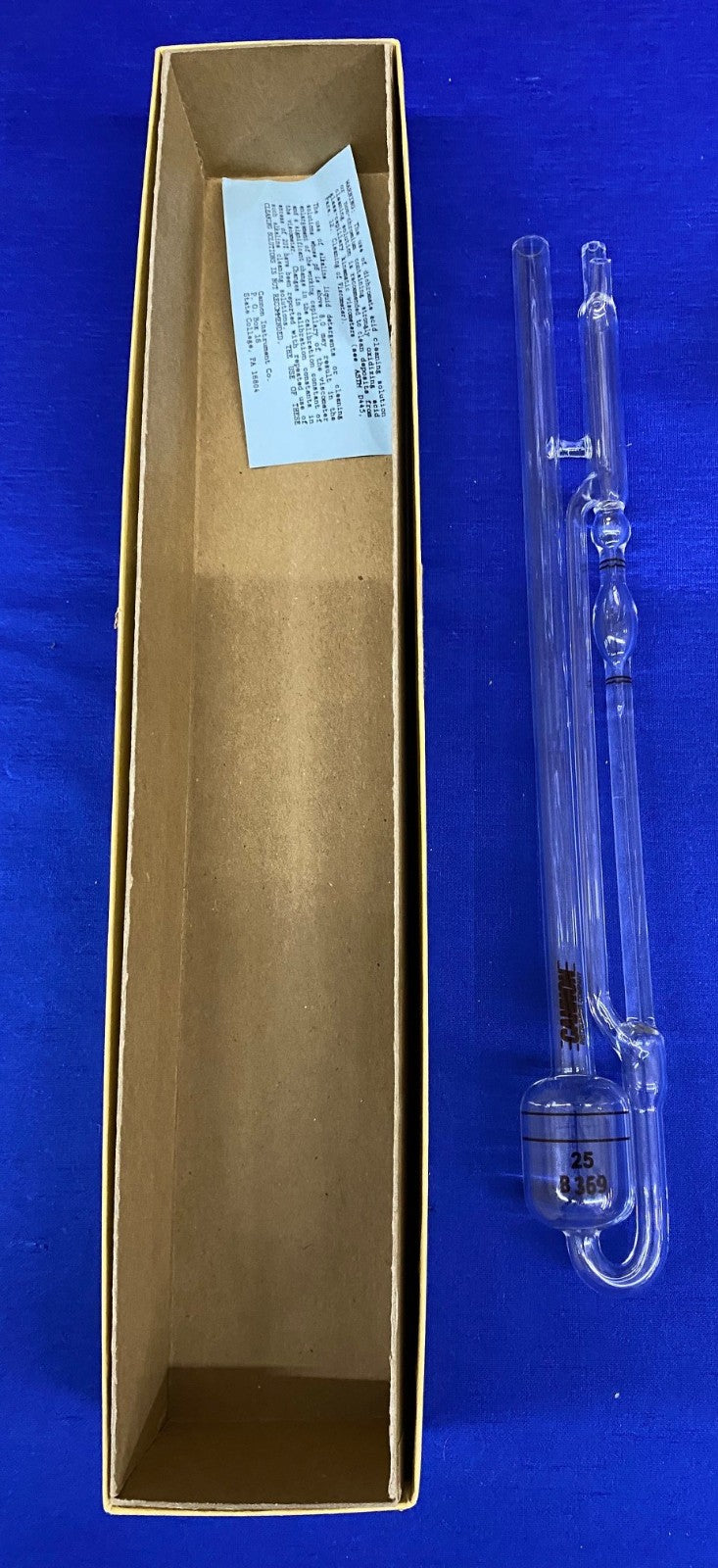 CANNON INSTRUMENT 9721-K50 SIZE 25 CANNON-UBBELOHDE CALIBRATED VISCOMETER