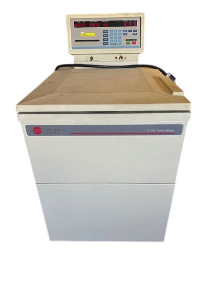 BECKMAN COULTER J6-MI CENTRIFUGE 208V 25A 60 HZ CAT NO 360291 HIGH SIDE 400 PSIG