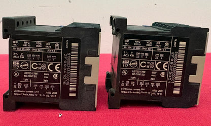 Lot of 2 TELEMECANIQUE CONTACTOR LP4K0910BW3 24V USED
